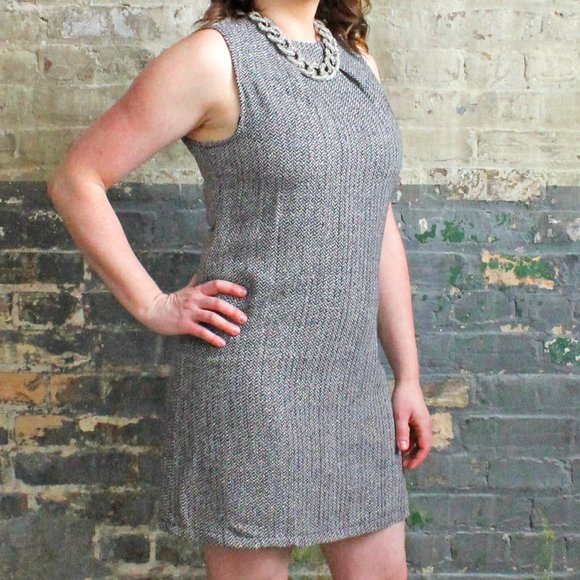 NWT Angeleye Black Rainbow Tweed Dress - Picture 1 of 5